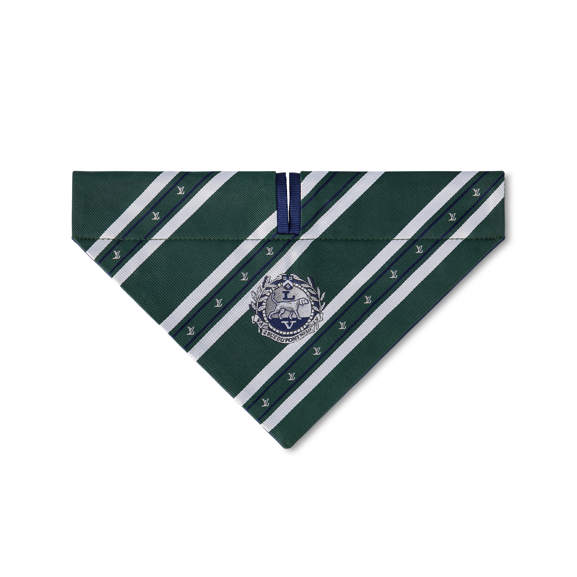 新品】ルイヴィトン Louis Vuitton 犬用バンダナ 青緑 ルイ・ヴィトン